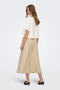 Back image of a model wearing the Goa shortsleeve linen shirt in off white, by brand Only