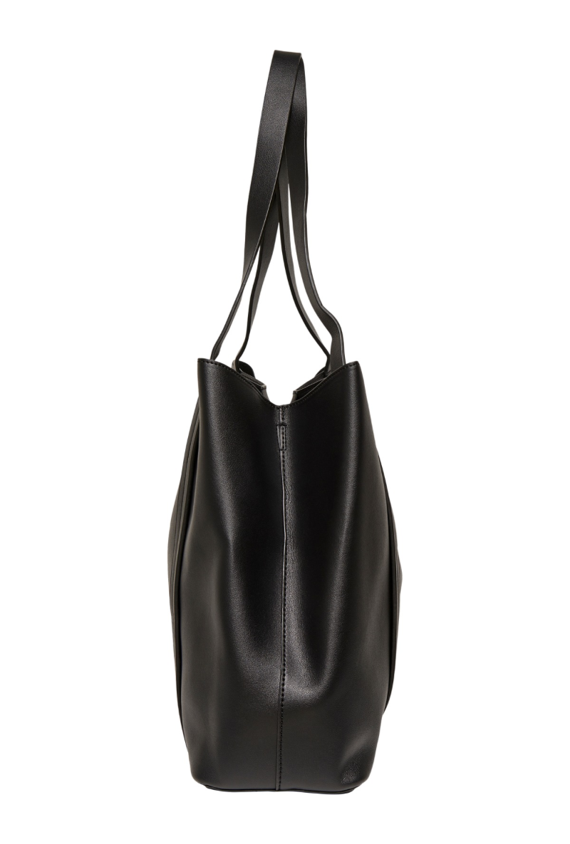 Side image  of Only lana pu shopper in black, by brand Only