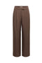 Front image of the Linda berry hw straight trousers in brown, by brand Only