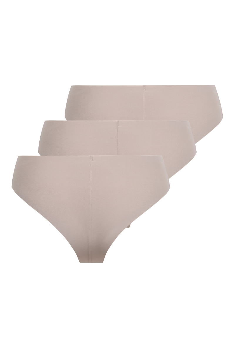 Back image  of Only tracy 3 pk cheeky briefs in nude, by brand Only