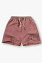 Front image of the Owners club script mesh shorts in brown, by brand Represent