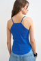 Back image of the Alfrida sleeveless vest in blue, by brand Top shop