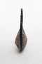 Front side image  of the Curly canvas scoop shoulder bag in chocolate, by brand Top shop