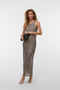 Front image of Viola sleeveless ankle dress in black, by brand Vero moda