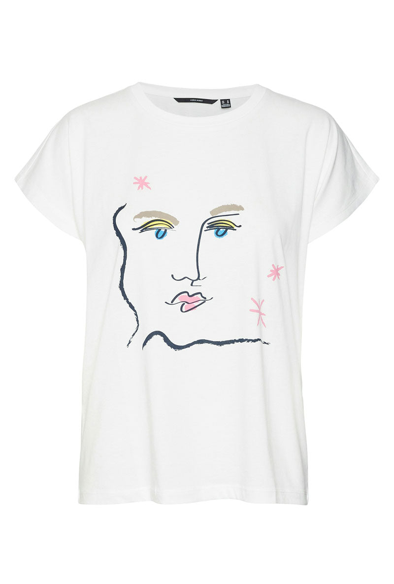 VERO MODA JOLENE ONE LINE F SS TOP