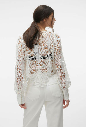 VERO MODA NIKKI LACE LS TOP