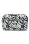 Front image  of the Joy toilet bag in black/white, by brand Vero moda