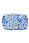 Front image  of the Joy toilet bag in blue, by brand Vero moda