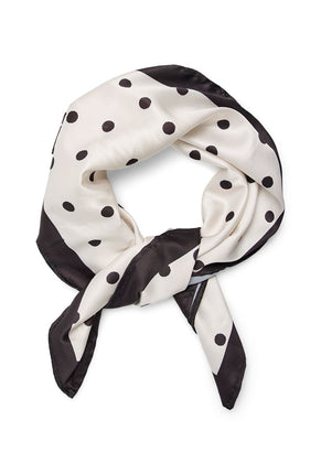 Folded image of Mia square scarf in spot, by brand Vero moda