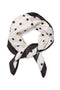 Folded image of Mia square scarf in spot, by brand Vero moda