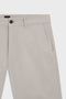 Front detail image of the Chino slim shorts in light grey, by brand Boss