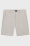 Front image of the Chino slim shorts in light grey, by brand Boss