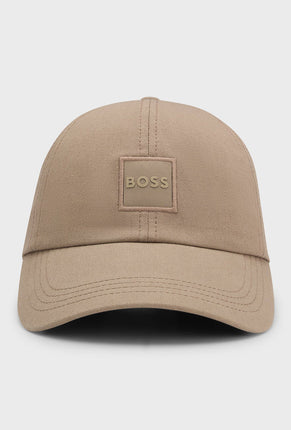 Front image of Derrel cap in stone, by brand Boss