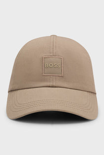 Front image of the Derrel cap in stone, by brand Boss