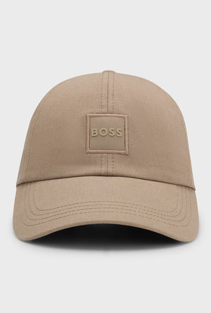 Front image of the Derrel cap in stone, by brand Boss