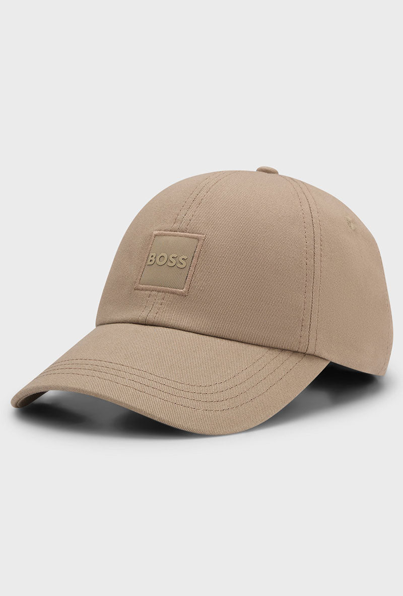 Front image of Derrel cap in stone, by brand Boss