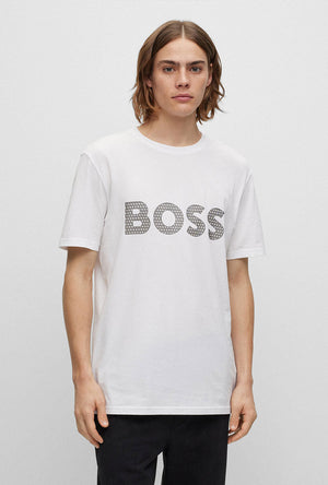 BOSS LOGO RETE TSHIRT