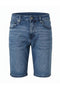 Front image of Maine denim shorts in denim, by brand Boss