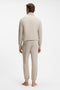 Back image of a model wearing the Mix and match jacket in beige, by brand Boss