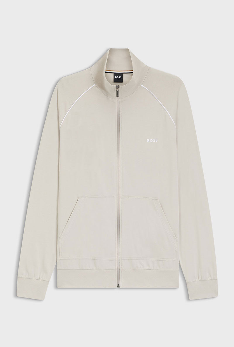Front image of Mix and match jacket in beige, by brand Boss