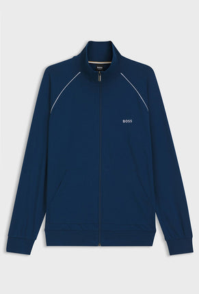 Front image of Mix and match jacket in blue, by brand Boss