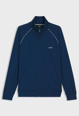 Front image of the Mix and match jacket in blue, by brand Boss
