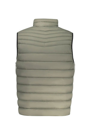 Back image of the Odeno gilet in green, by brand Boss