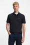 Front image of a model wearing Passenger polo in navy, by brand Boss