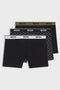Front image of the Power 3 pk boxer brief in black, by brand Boss