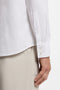 Back image of a model wearing the Relegant ls shirt in white, by brand Boss