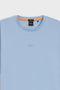 Front detail image of the Tchup ss tshirt in light blue, by brand Boss