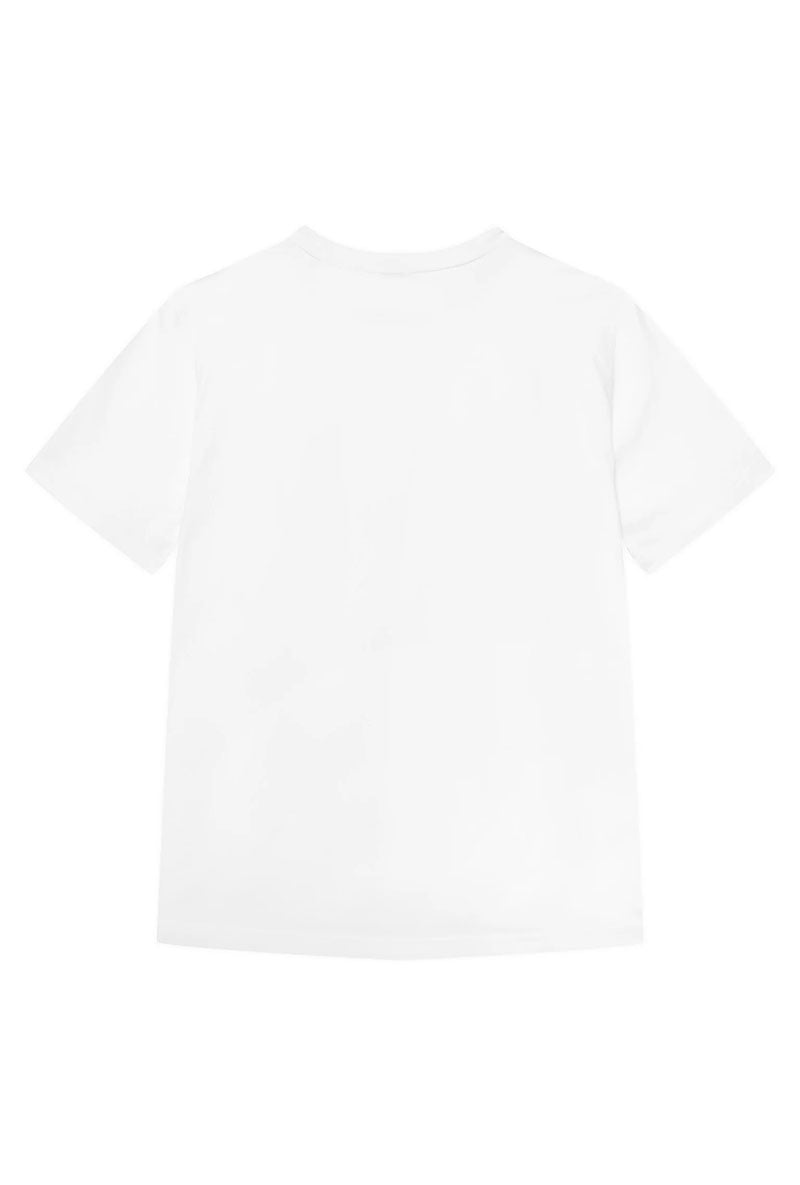 Back image of Te blueprint t-shirt in white, by brand Boss