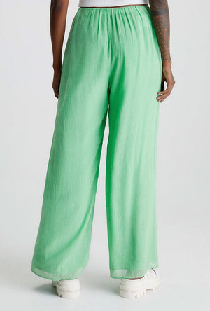 CALVIN KLEIN RAYON WIDE LEG TROUSERS