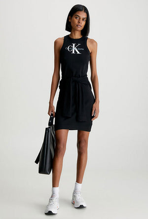 CALVIN KLEIN SLIM RIBBED TANK DRESS