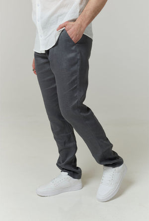 DEEP BREEZE LINEN TROUSERS