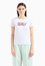 EA7 SEQUINS LOGO TSHIRT