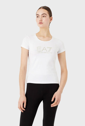 EA7 STRETCH COTTON SHINY TSHIRT