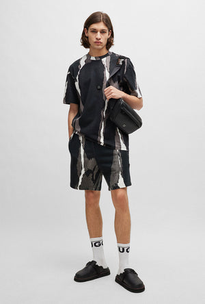 HUGO DAVERAR AOP COTTON SHORTS