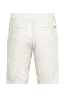 Back image of the Chino tapered shorts in off white, by brand Boss