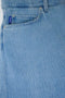 Front image of the Mason bermuda shorts in denim, by brand Hugo
