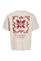 Back image of the Art print tee in beige, by brand Jack&jones