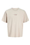 Front image of the Art print tee in beige, by brand Jack&jones