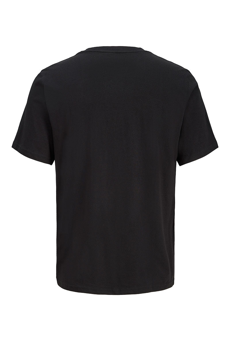 Back image of Avery ss tshirt in black, by brand Jack&jones