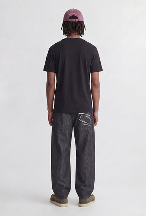 Back image of the Avery ss tshirt in black, by brand Jack&jones