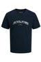 Front image of Avery ss tshirt in navy, by brand Jack&jones