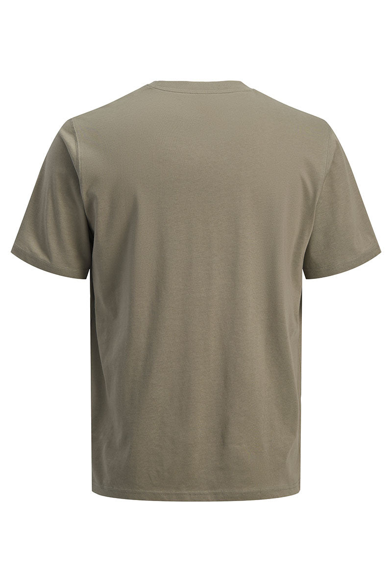 Back image of Avery ss tshirt in olive, by brand Jack&jones