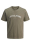 Front image of Avery ss tshirt in olive, by brand Jack&jones