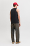 Back image  of the Jack and jones basic tanktop in black, by brand Jack&jones