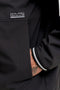 Front image of the Benjamin light hood jacket in black, by brand Jack&jones