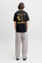 Back image of a model wearing the Brewy ss tee in black, by brand Jack&jones
